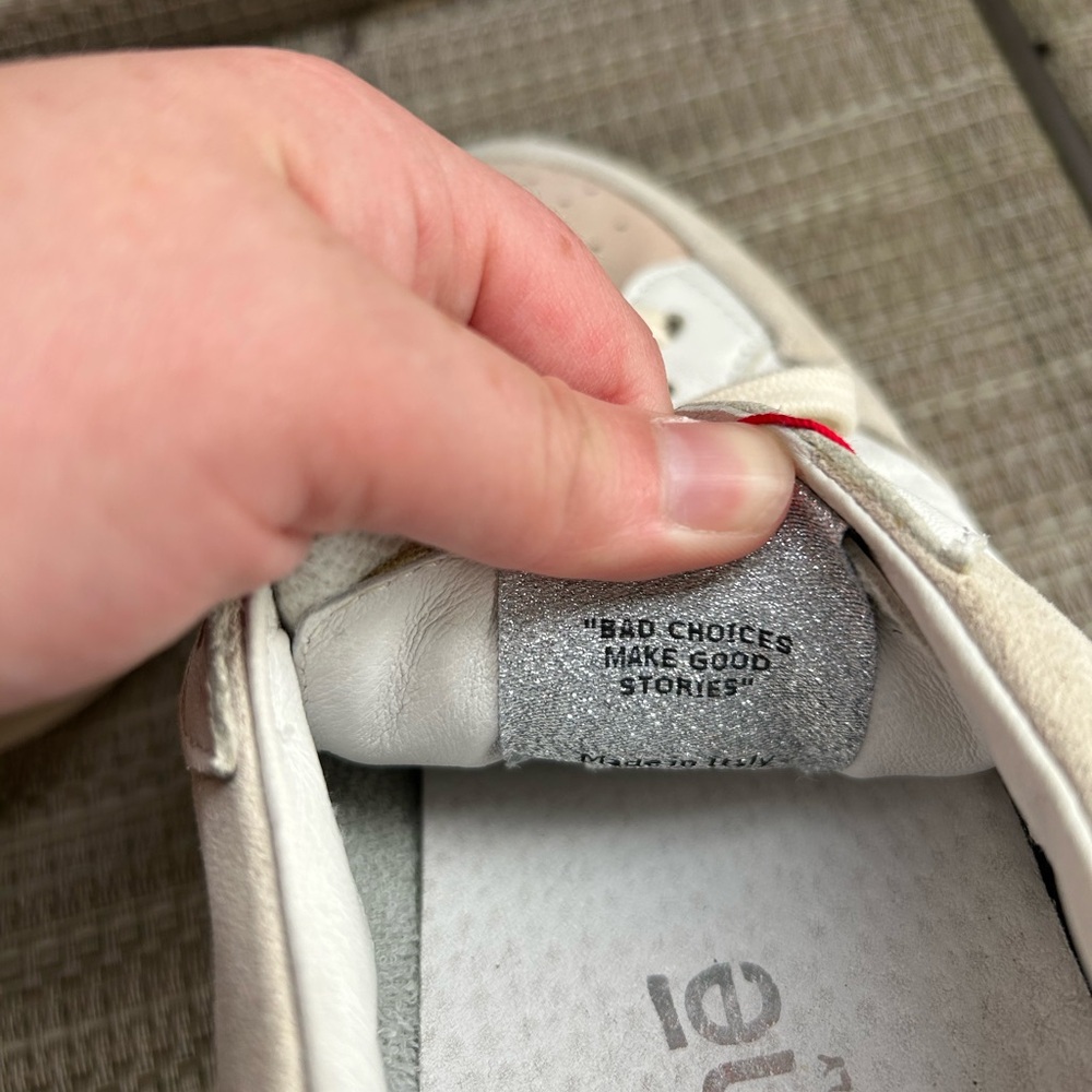 Women's White and Cream Sneakers - Picture 8 of 11
